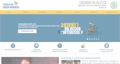 Desktop Screenshot of ecoledushowbusiness.com